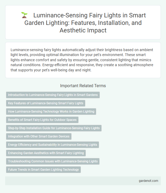 Luminance-Sensing Fairy Lights in Smart Garden Lighting: Features, Installation, and Aesthetic Impact