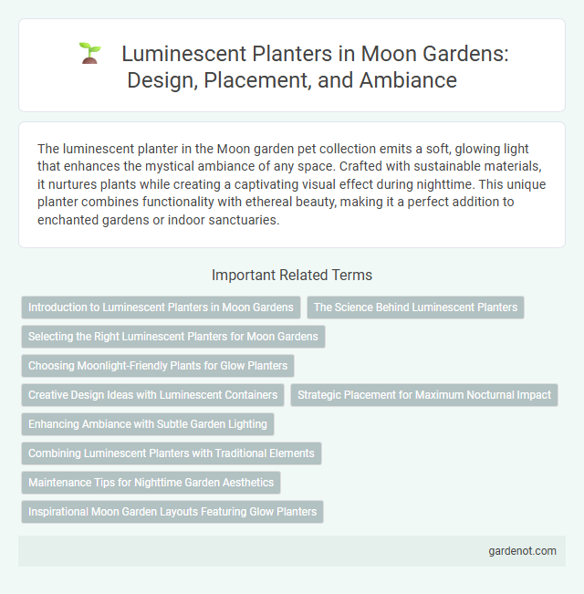 Luminescent Planters in Moon Gardens: Design, Placement, and Ambiance