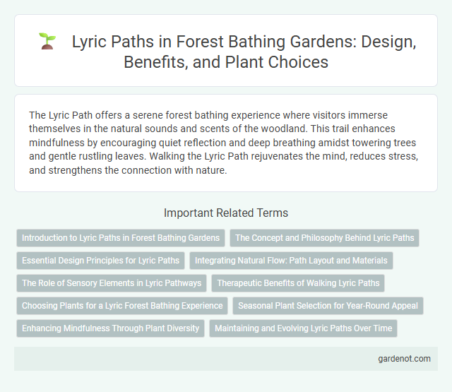 Lyric Paths in Forest Bathing Gardens: Design, Benefits, and Plant Choices
