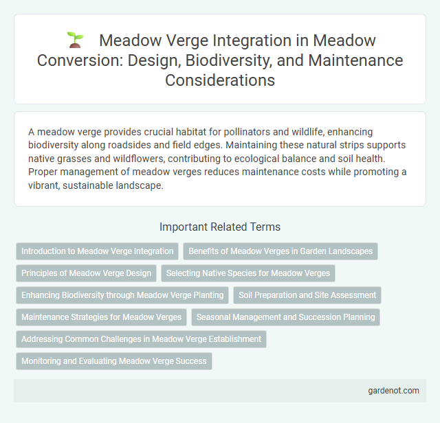 Meadow Verge Integration in Meadow Conversion: Design, Biodiversity, and Maintenance Considerations