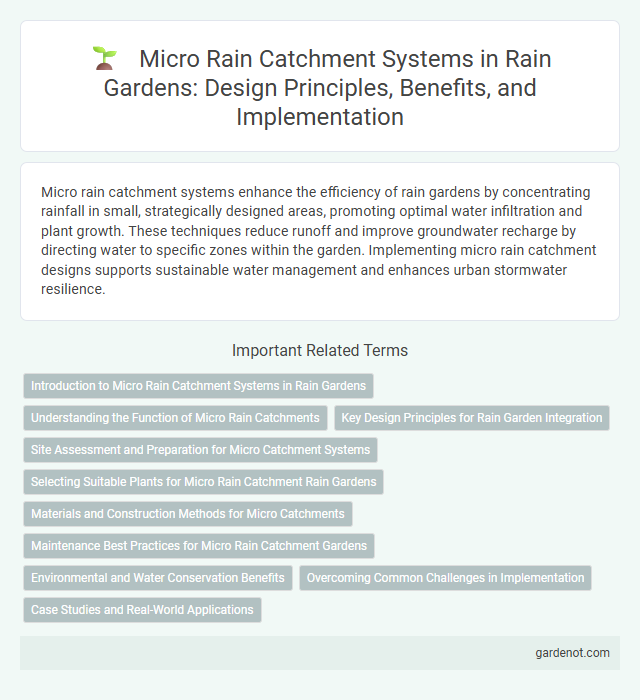 Micro Rain Catchment Systems in Rain Gardens: Design Principles, Benefits, and Implementation
