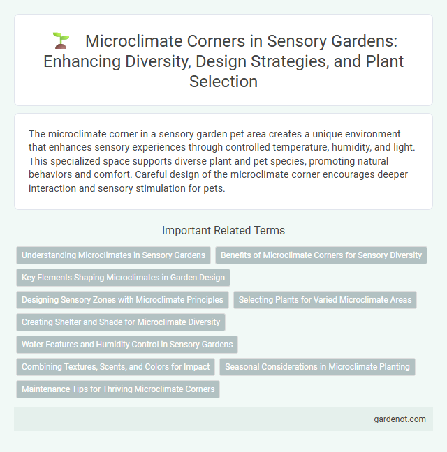 Microclimate Corners in Sensory Gardens: Enhancing Diversity, Design Strategies, and Plant Selection