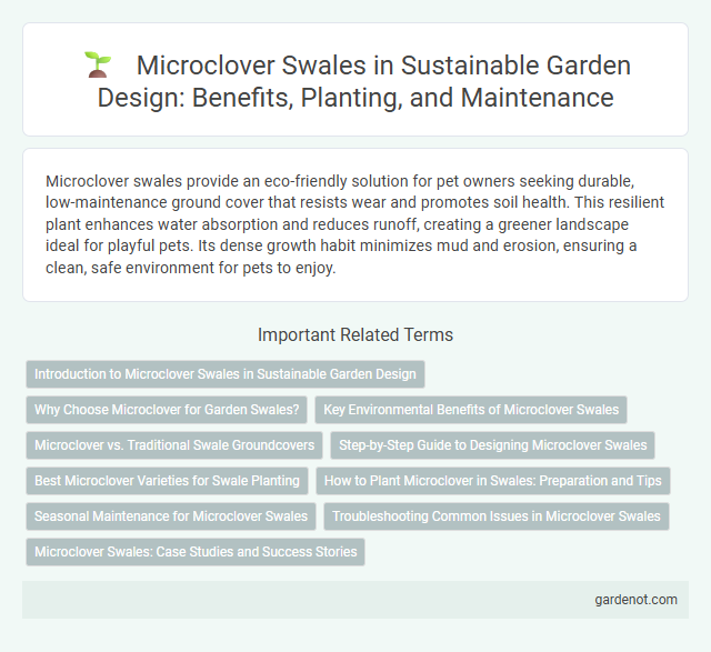 Microclover Swales in Sustainable Garden Design: Benefits, Planting, and Maintenance