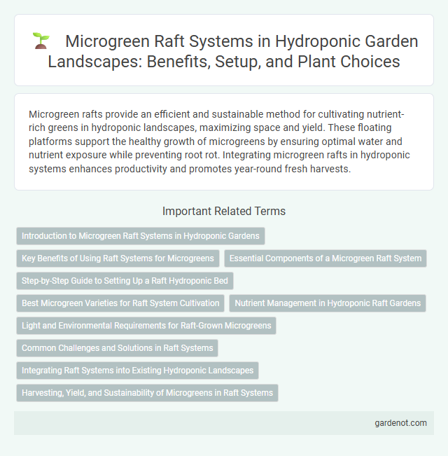Microgreen Raft Systems in Hydroponic Garden Landscapes: Benefits, Setup, and Plant Choices