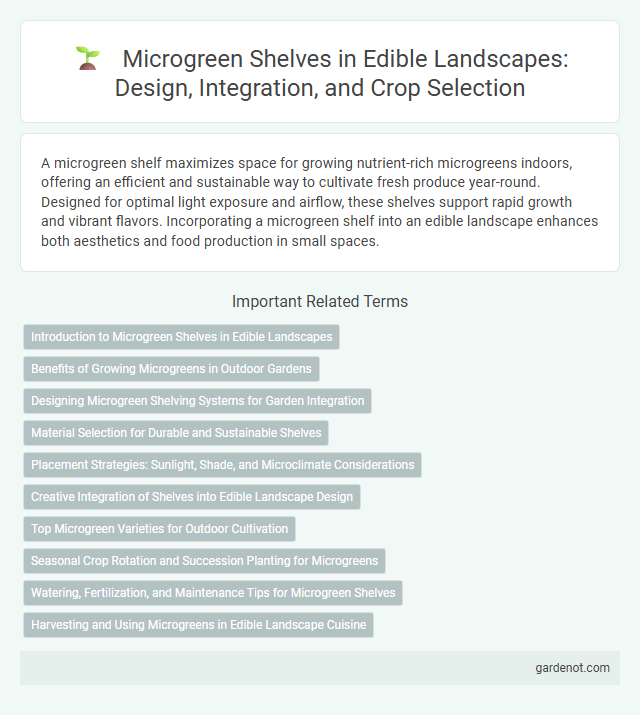 Microgreen Shelves in Edible Landscapes: Design, Integration, and Crop Selection