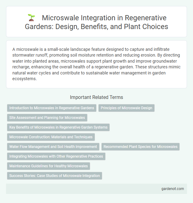 Microswale Integration in Regenerative Gardens: Design, Benefits, and Plant Choices