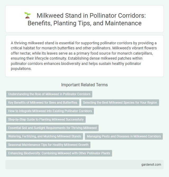 Milkweed Stand in Pollinator Corridors: Benefits, Planting Tips, and Maintenance