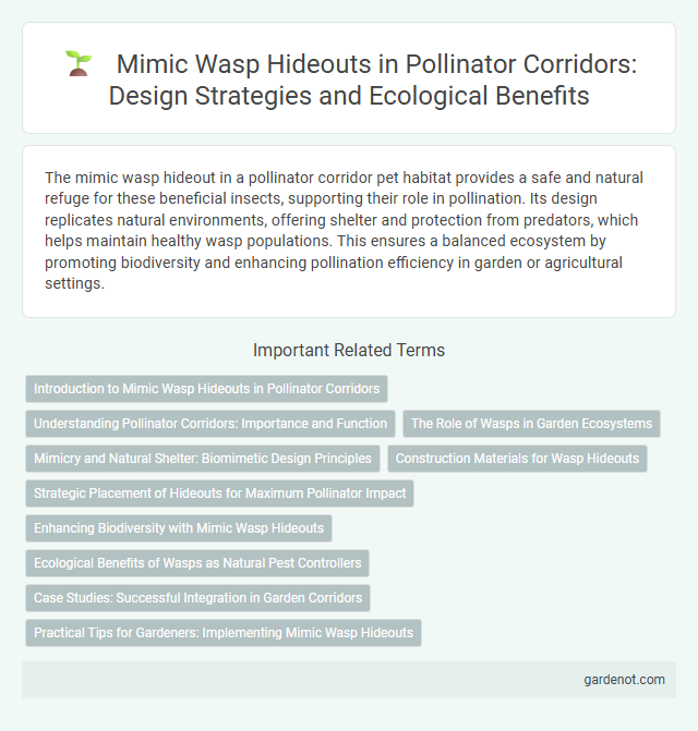 Mimic Wasp Hideouts in Pollinator Corridors: Design Strategies and Ecological Benefits