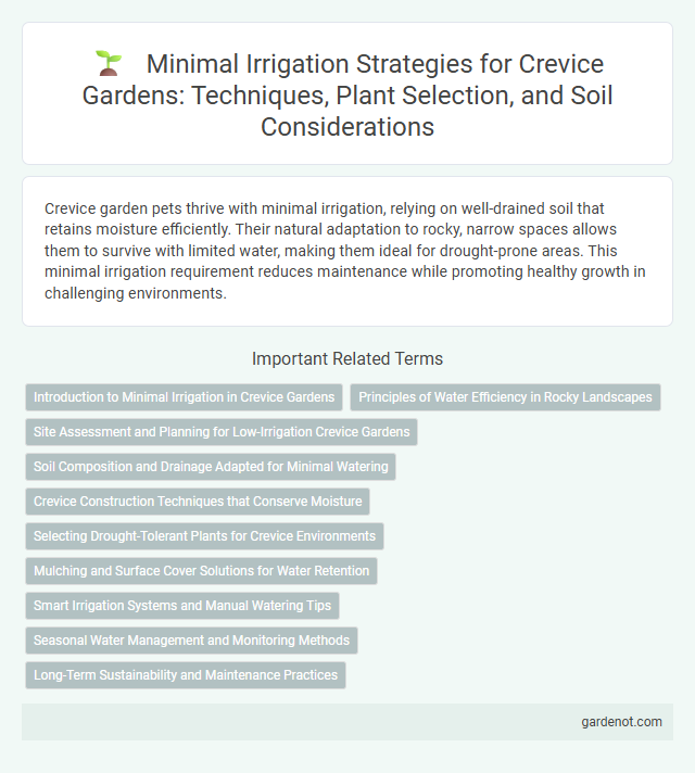 Minimal Irrigation Strategies for Crevice Gardens: Techniques, Plant Selection, and Soil Considerations