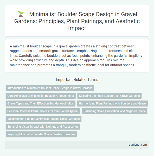 Minimalist Boulder Scape Design in Gravel Gardens: Principles, Plant Pairings, and Aesthetic Impact