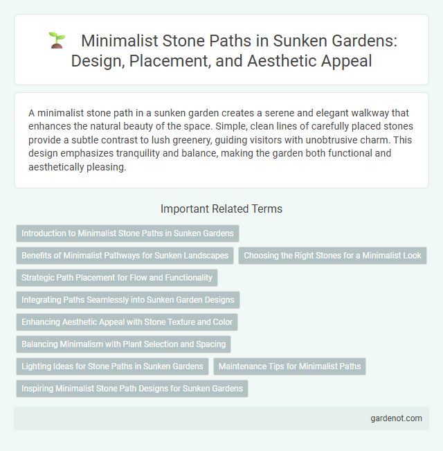 Minimalist Stone Paths in Sunken Gardens: Design, Placement, and Aesthetic Appeal