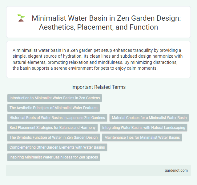 Minimalist Water Basin in Zen Garden Design: Aesthetics, Placement, and Function