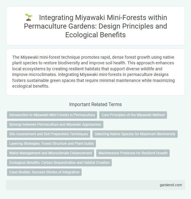 Integrating Miyawaki Mini-Forests within Permaculture Gardens: Design Principles and Ecological Benefits