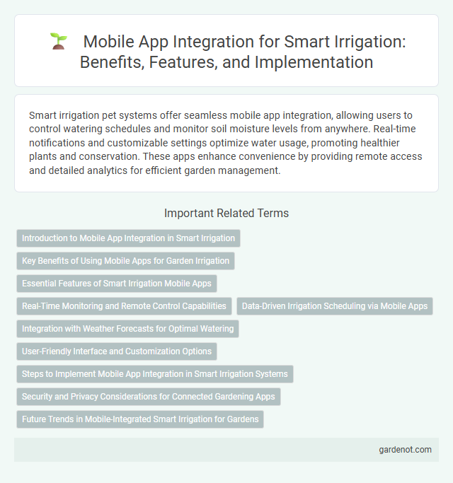 Mobile App Integration for Smart Irrigation: Benefits, Features, and Implementation