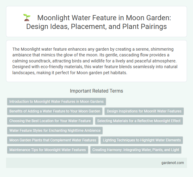 Moonlight Water Feature in Moon Garden: Design Ideas, Placement, and Plant Pairings