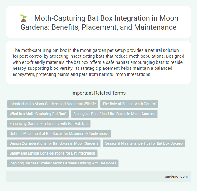 Moth-Capturing Bat Box Integration in Moon Gardens: Benefits, Placement, and Maintenance