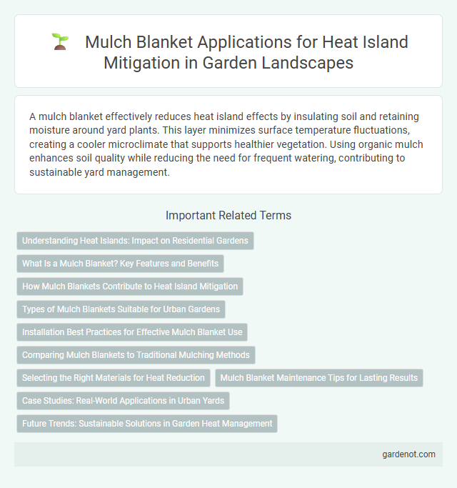 Mulch Blanket Applications for Heat Island Mitigation in Garden Landscapes