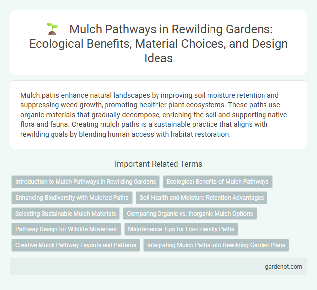 Mulch Pathways in Rewilding Gardens: Ecological Benefits, Material Choices, and Design Ideas