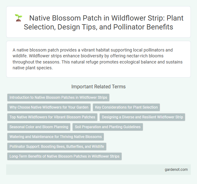 Native Blossom Patch in Wildflower Strip: Plant Selection, Design Tips, and Pollinator Benefits
