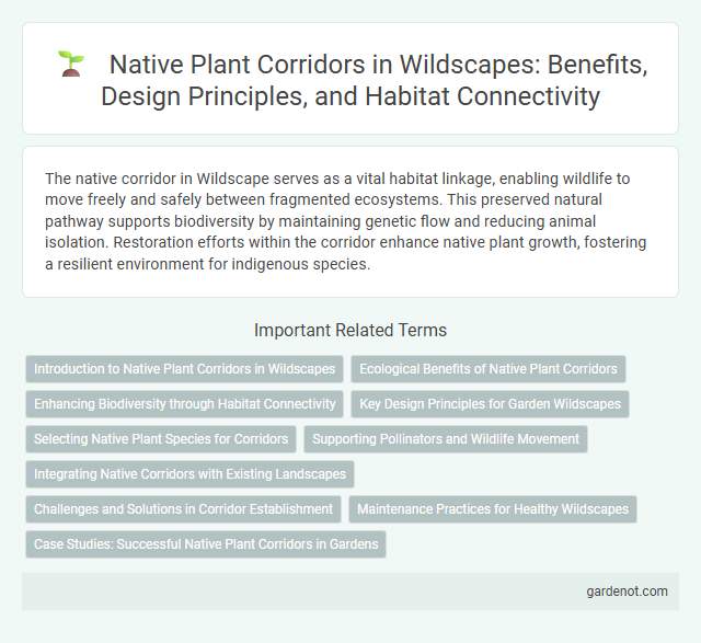 Native Plant Corridors in Wildscapes: Benefits, Design Principles, and Habitat Connectivity