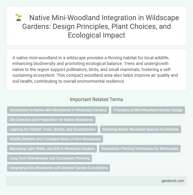 Native Mini-Woodland Integration in Wildscape Gardens: Design Principles, Plant Choices, and Ecological Impact