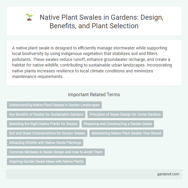 Native Plant Swales in Gardens: Design, Benefits, and Plant Selection