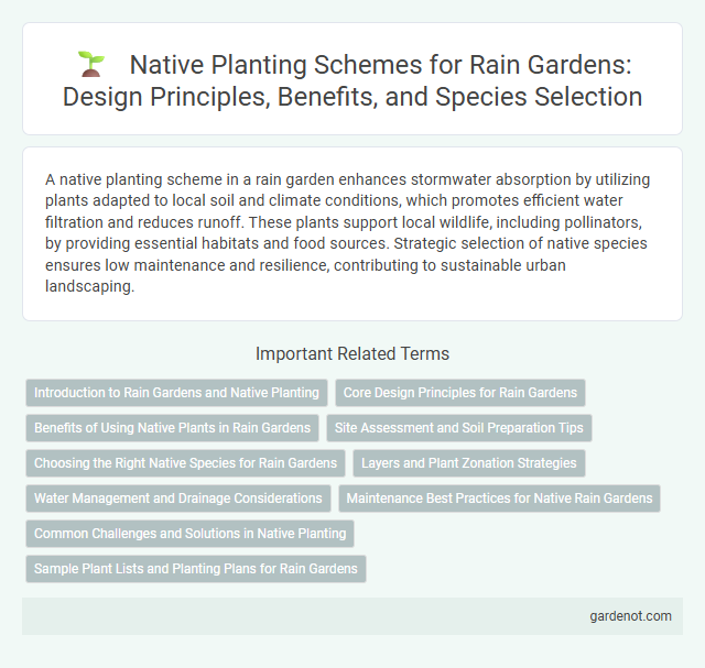 Native Planting Schemes for Rain Gardens: Design Principles, Benefits, and Species Selection