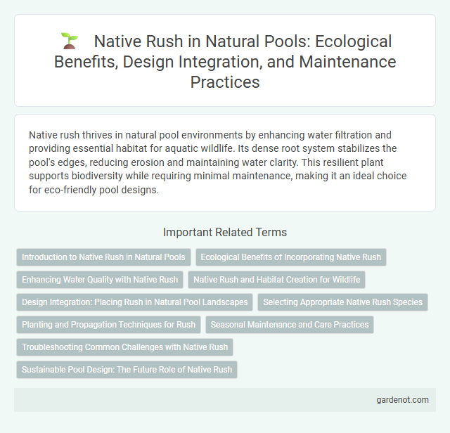 Native Rush in Natural Pools: Ecological Benefits, Design Integration, and Maintenance Practices