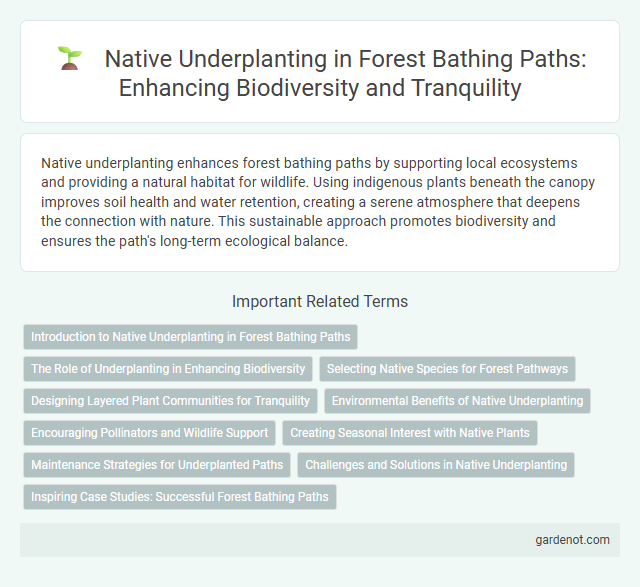 Native Underplanting in Forest Bathing Paths: Enhancing Biodiversity and Tranquility
