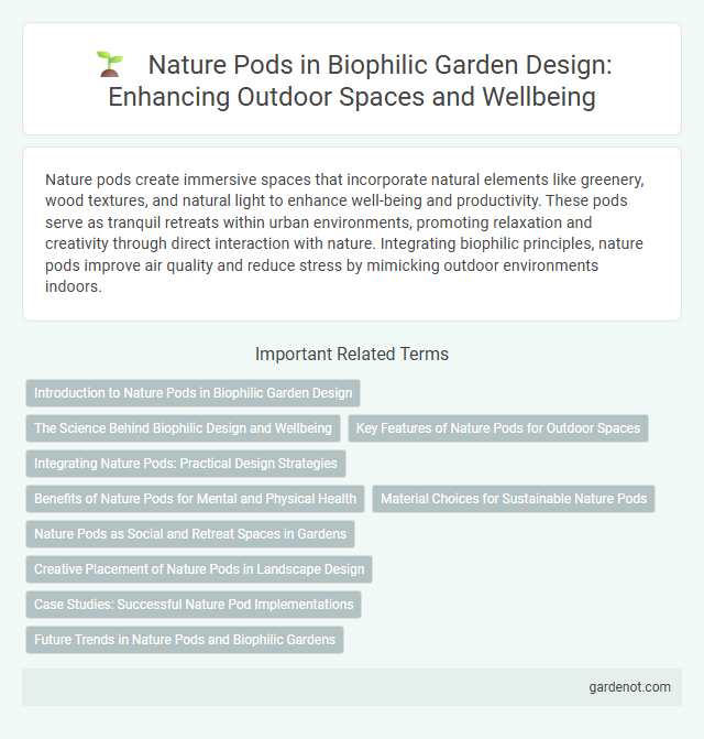 Nature Pods in Biophilic Garden Design: Enhancing Outdoor Spaces and Wellbeing