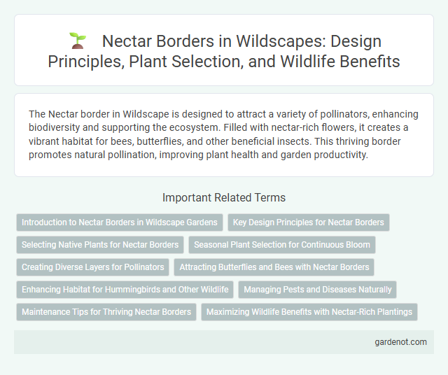 Nectar Borders in Wildscapes: Design Principles, Plant Selection, and Wildlife Benefits