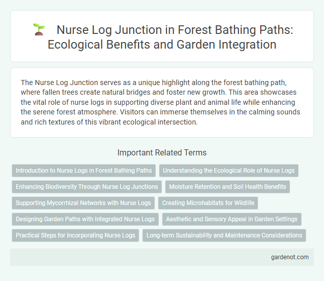 Nurse Log Junction in Forest Bathing Paths: Ecological Benefits and Garden Integration