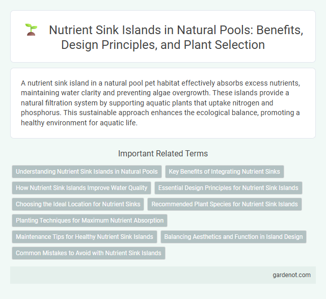 Nutrient Sink Islands in Natural Pools: Benefits, Design Principles, and Plant Selection