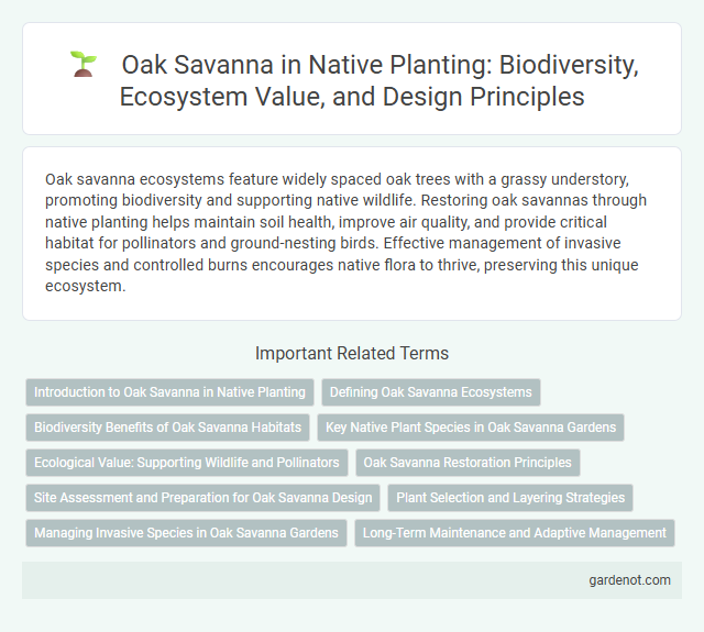 Oak Savanna in Native Planting: Biodiversity, Ecosystem Value, and Design Principles
