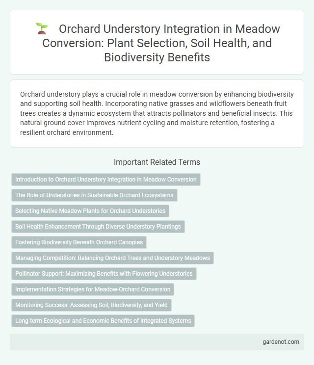Orchard Understory Integration in Meadow Conversion: Plant Selection, Soil Health, and Biodiversity Benefits