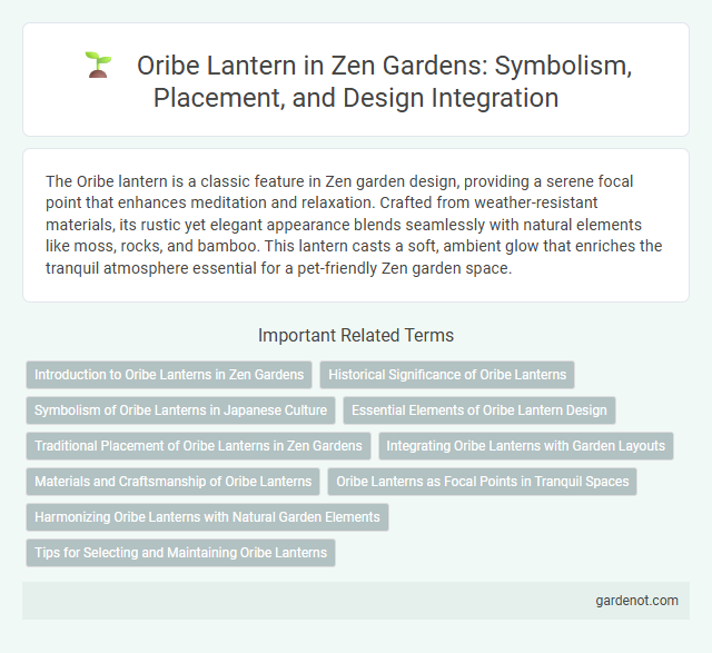 Oribe Lantern in Zen Gardens: Symbolism, Placement, and Design Integration