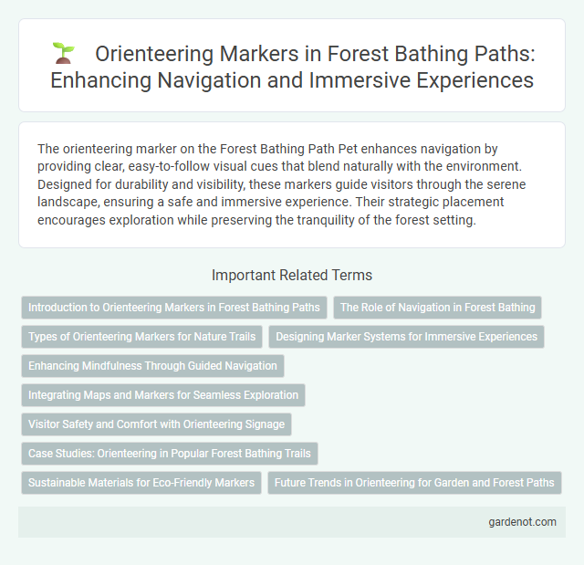 Orienteering Markers in Forest Bathing Paths: Enhancing Navigation and Immersive Experiences