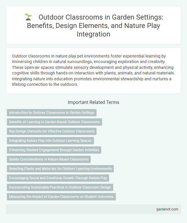 Outdoor Classrooms in Garden Settings: Benefits, Design Elements, and Nature Play Integration