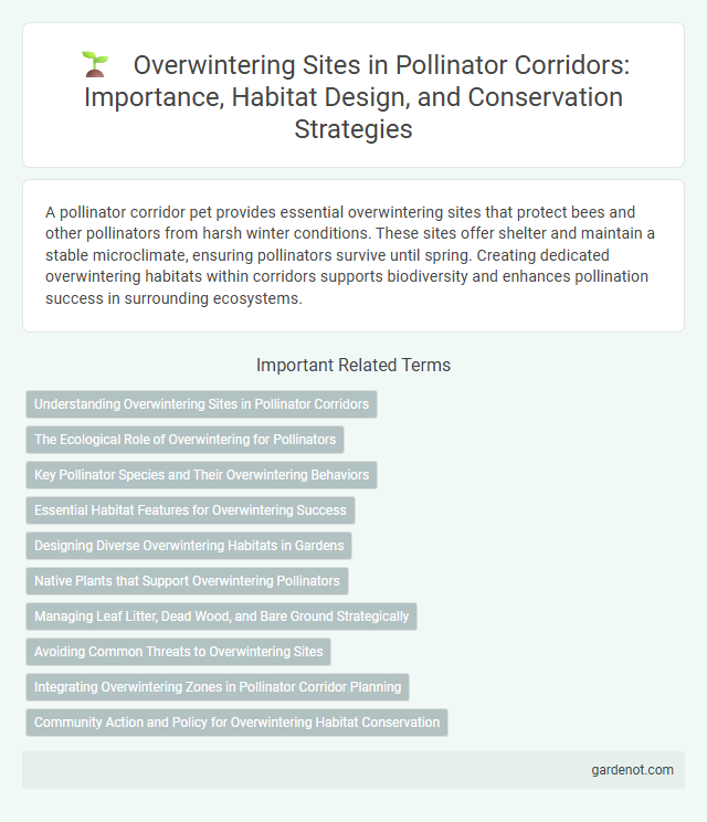 Overwintering Sites in Pollinator Corridors: Importance, Habitat Design, and Conservation Strategies