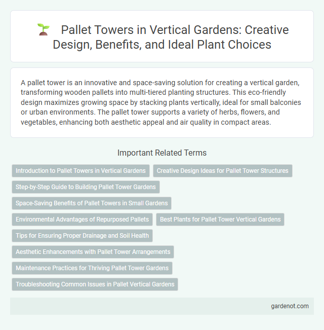 Pallet Towers in Vertical Gardens: Creative Design, Benefits, and Ideal Plant Choices