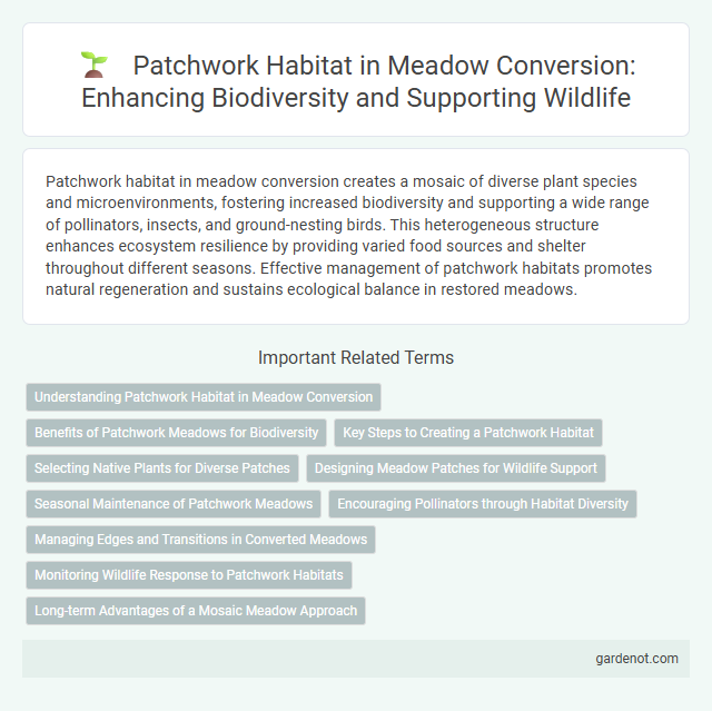 Patchwork Habitat in Meadow Conversion: Enhancing Biodiversity and Supporting Wildlife