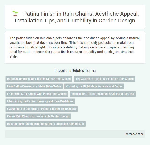 Patina Finish in Rain Chains: Aesthetic Appeal, Installation Tips, and Durability in Garden Design