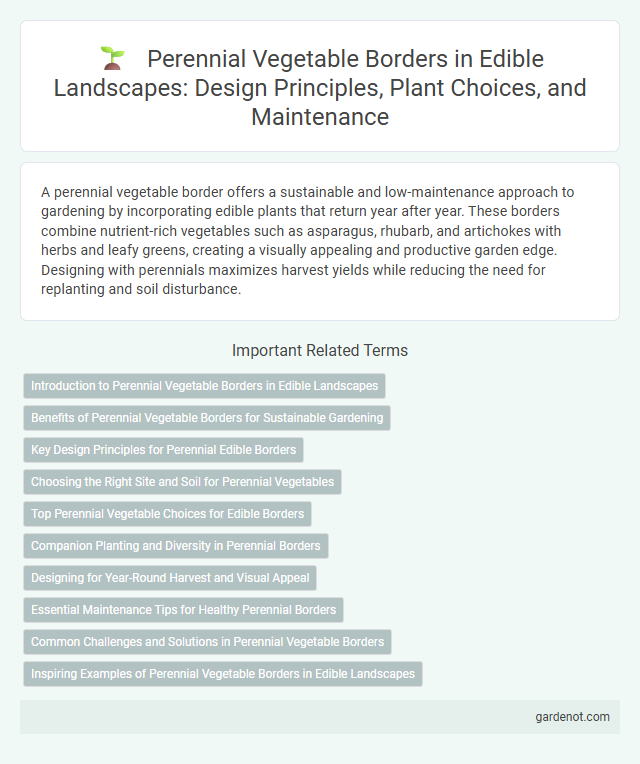 Perennial Vegetable Borders in Edible Landscapes: Design Principles, Plant Choices, and Maintenance