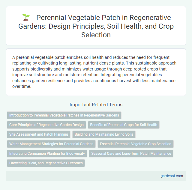 Perennial Vegetable Patch in Regenerative Gardens: Design Principles, Soil Health, and Crop Selection