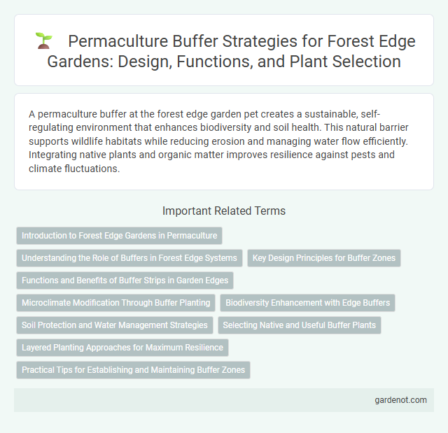 Permaculture Buffer Strategies for Forest Edge Gardens: Design, Functions, and Plant Selection