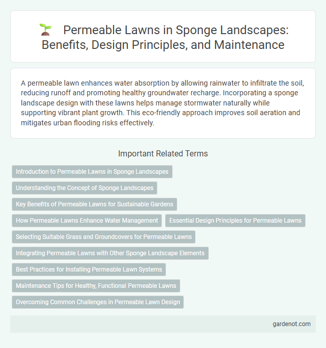 Permeable Lawns in Sponge Landscapes: Benefits, Design Principles, and Maintenance