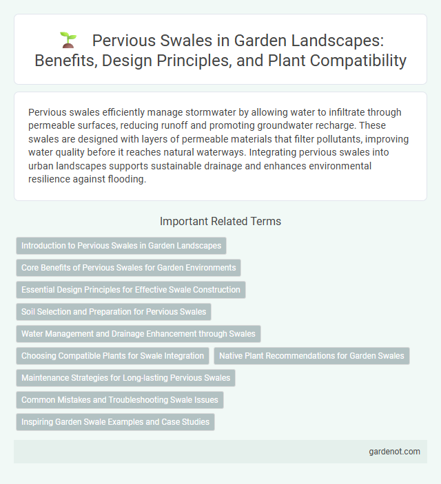 Pervious Swales in Garden Landscapes: Benefits, Design Principles, and Plant Compatibility