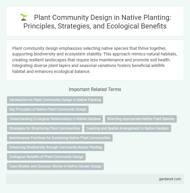 Plant Community Design in Native Planting: Principles, Strategies, and Ecological Benefits
