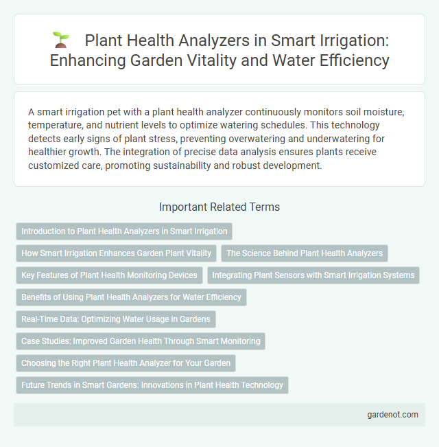 Plant Health Analyzers in Smart Irrigation: Enhancing Garden Vitality and Water Efficiency