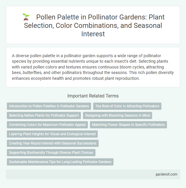 Pollen Palette in Pollinator Gardens: Plant Selection, Color Combinations, and Seasonal Interest
